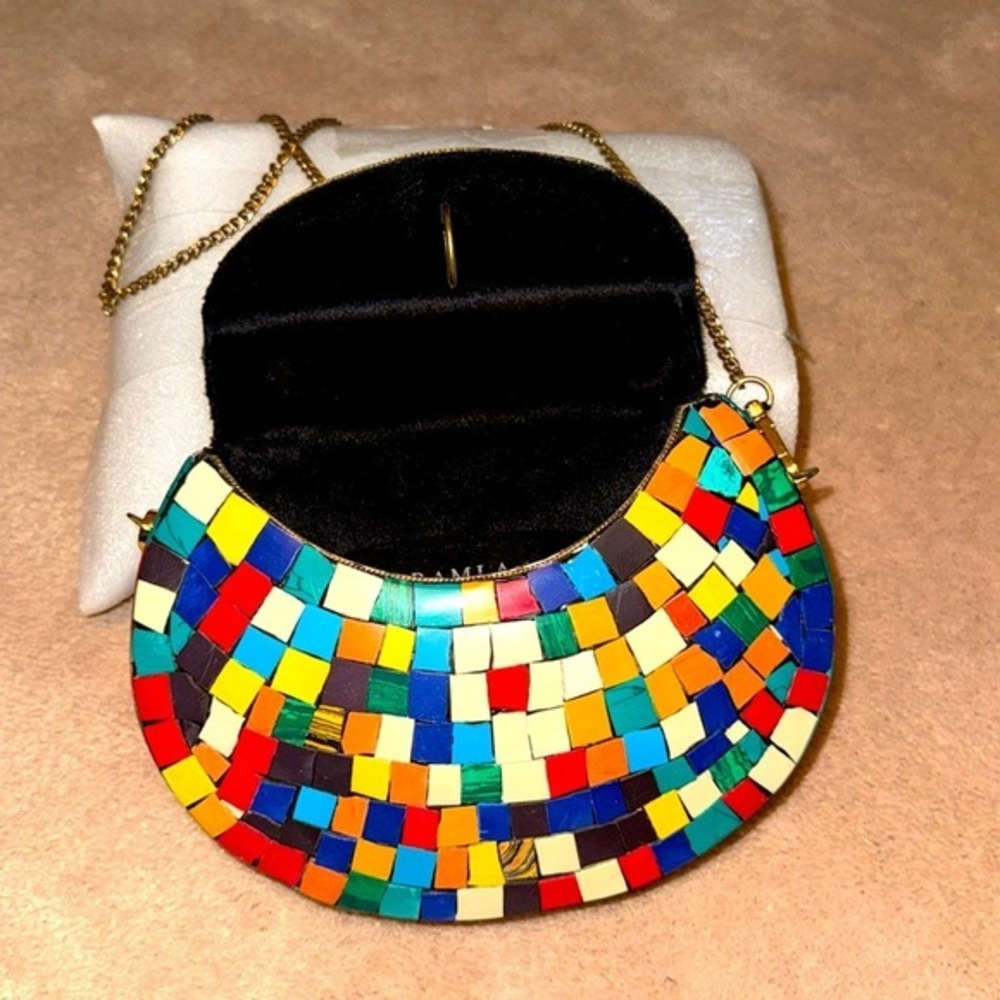 RAMLA Colorful Mosaic Crossbody Bag NWOT
